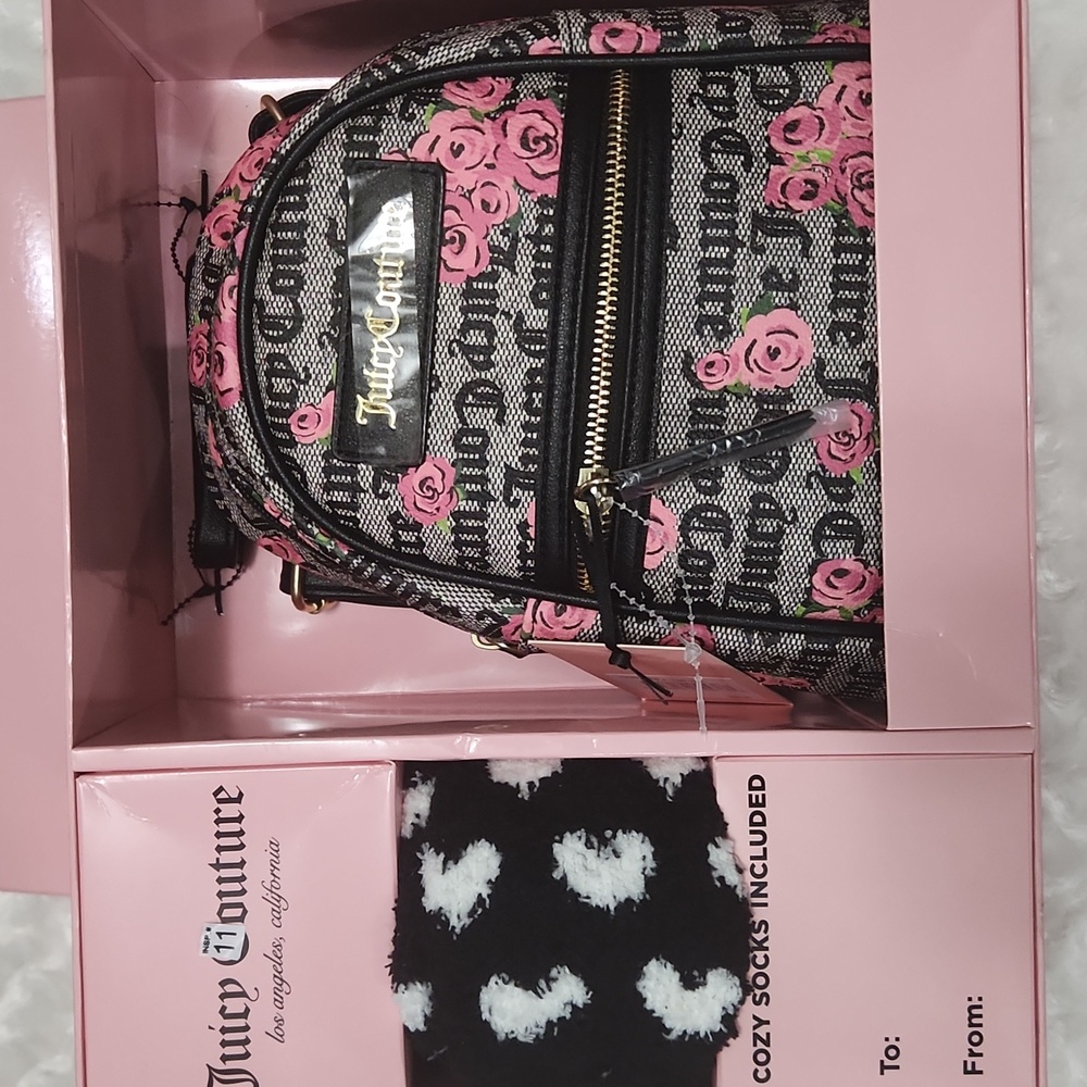 Juicy Couture Y2K Mini Bcakpack and Sock Set NEW IN BOX